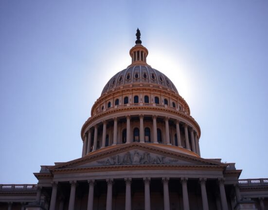 US Capitol Building at sunrise, symbolizing economic policy and inflation data anticipation