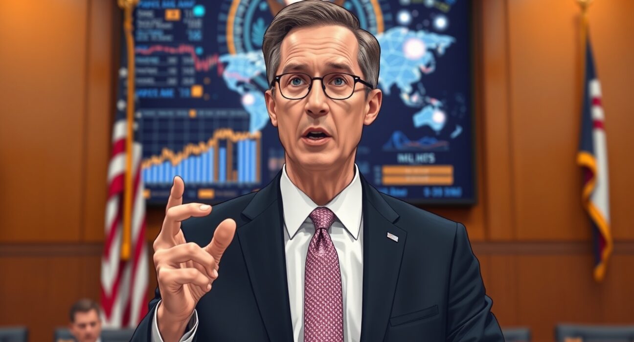 Patrick Witt warns about US crypto regulation and global competition during a policy address.
