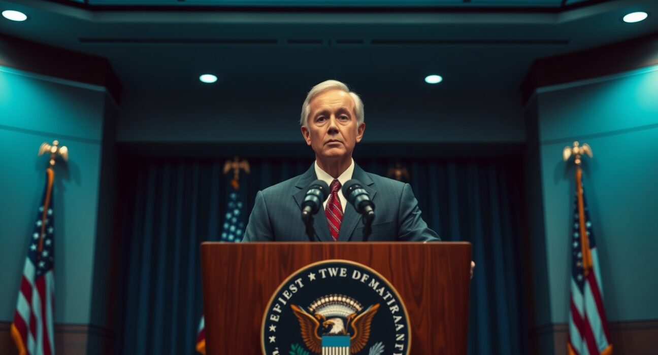 US Secretary of Defense speaking at a Pentagon press conference about potential military action against Iran.