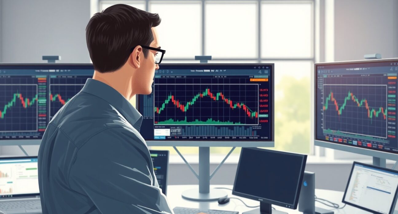 Financial analyst reviewing USD forex chart data showing capped rebound due to de-escalation trade dynamics.