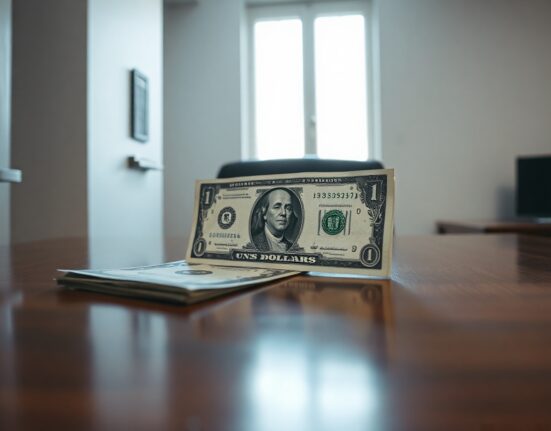 US dollar banknote on a desk representing currency strength and market analysis