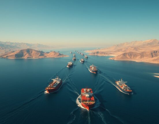 Strategic Strait of Hormuz shipping lane affecting global currency markets and US Dollar valuation.