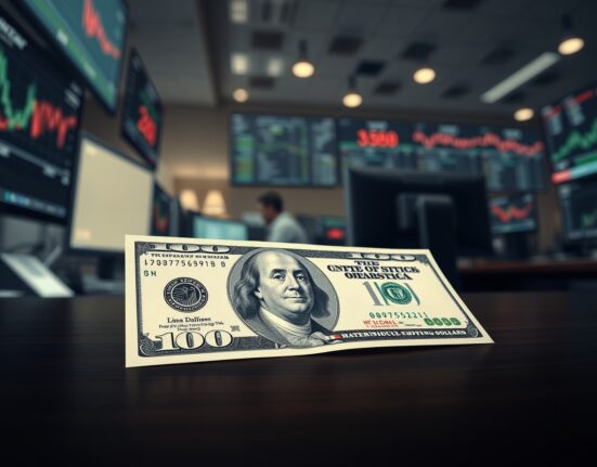 U.S. dollar banknote representing currency strength amid Iran tensions and inflation data focus.
