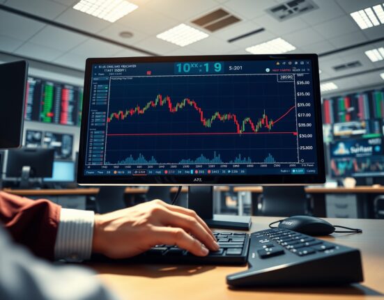 Professional forex trading desk analyzing US Dollar Index charts during market volatility