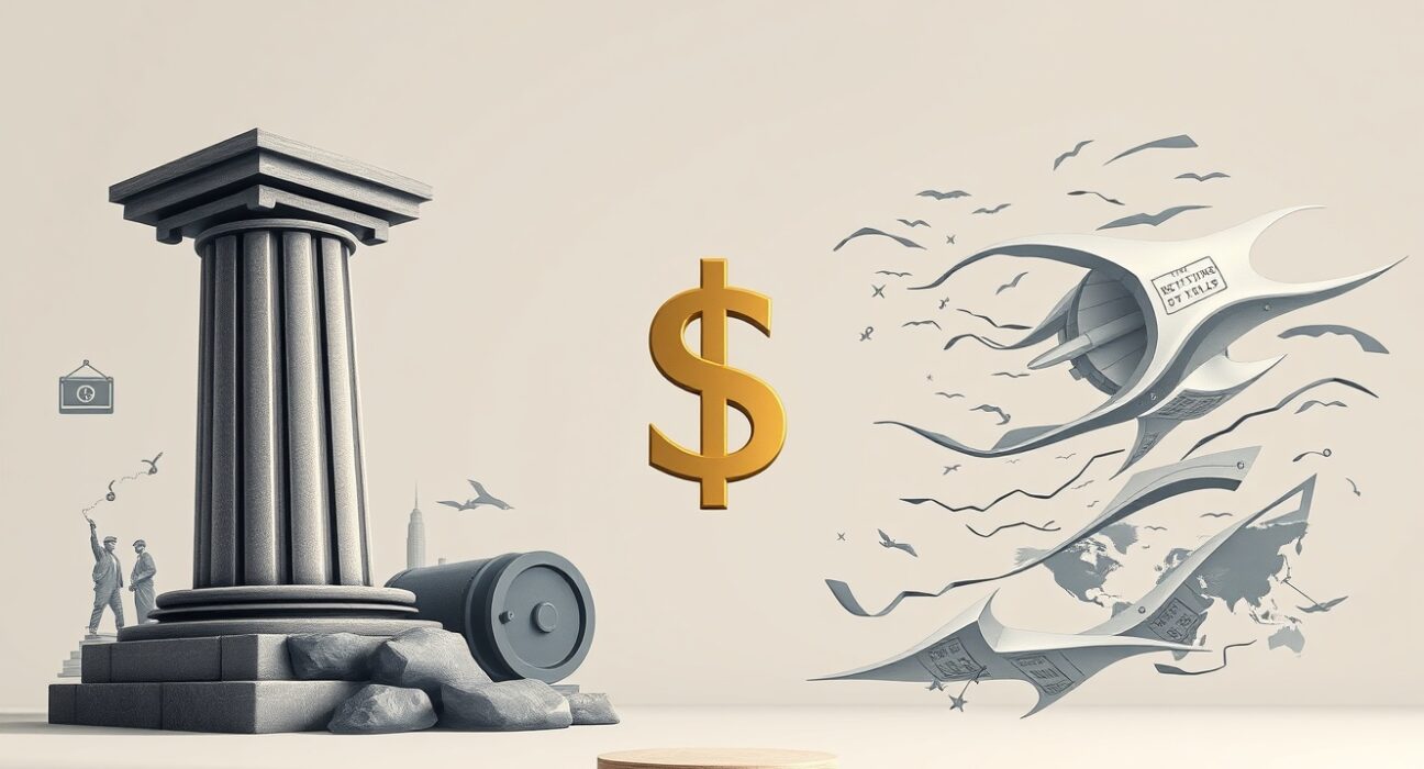 Analysis of US dollar stability showing conflicting forces of haven demand and structural economic pressures