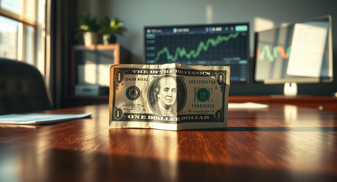 US dollar bill analysis representing conditional haven status and durability challenges in global finance