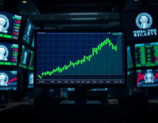 US Dollar index chart showing breakout on trading terminal