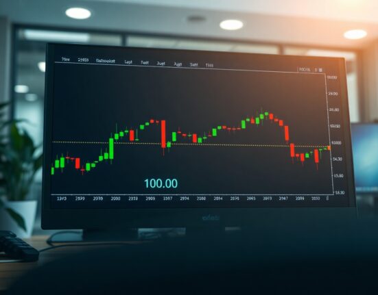 US Dollar Index chart showing a double bottom pattern with resistance at 100.00
