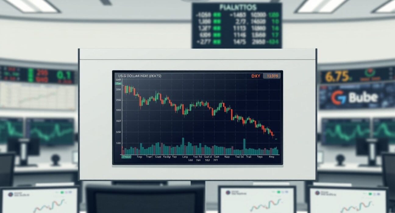 US Dollar Index chart showing subdued price action ahead of Federal Reserve policy decision