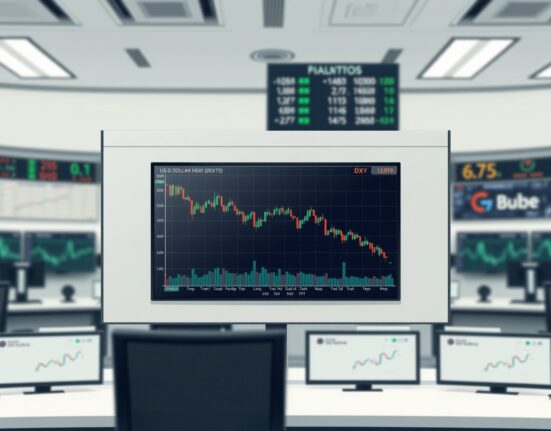 US Dollar Index chart showing subdued price action ahead of Federal Reserve policy decision