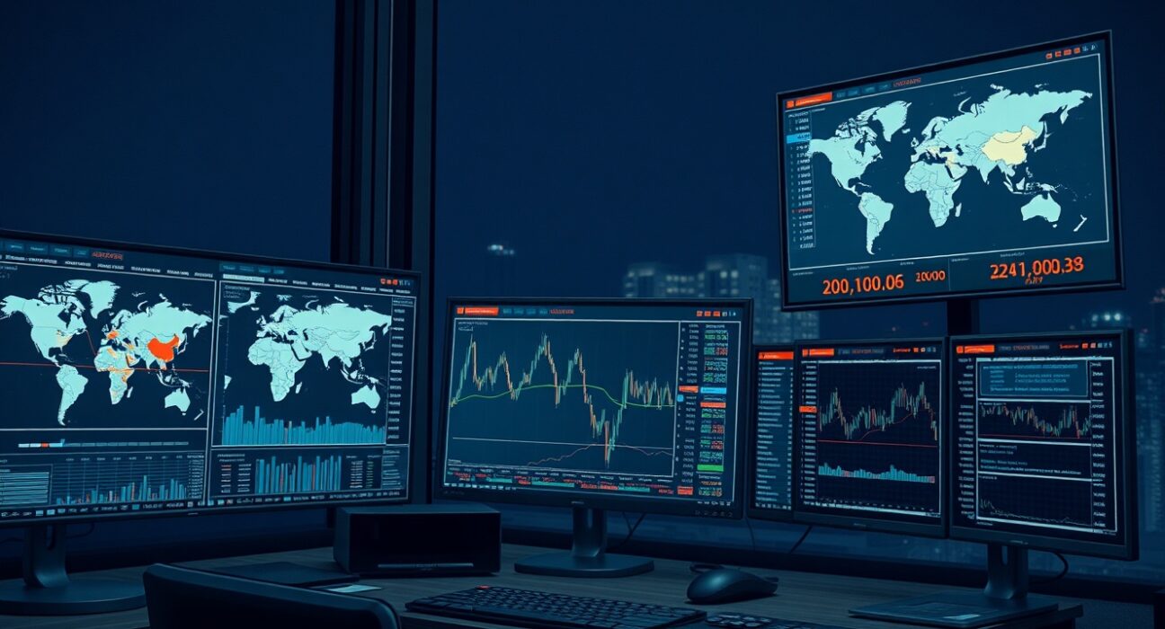 Analyst monitoring the US Dollar Index chart amid rising geopolitical tensions in the Middle East.