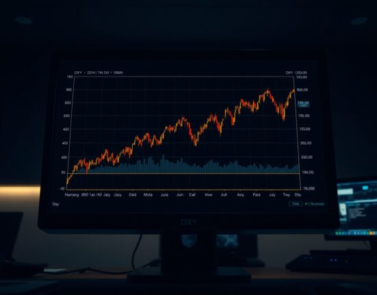 US Dollar Index chart analysis showing stability near the 100.00 level during geopolitical tension.