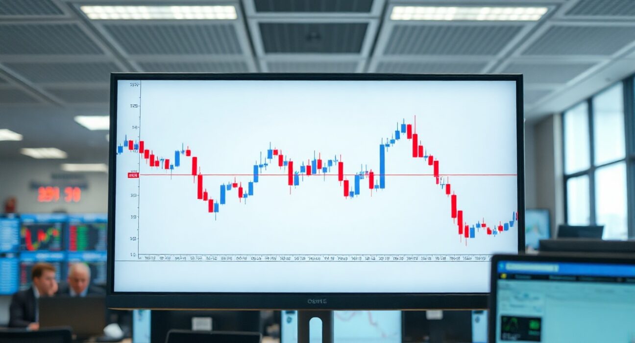 US Dollar Index chart showing price action approaching the 99.40 support level.
