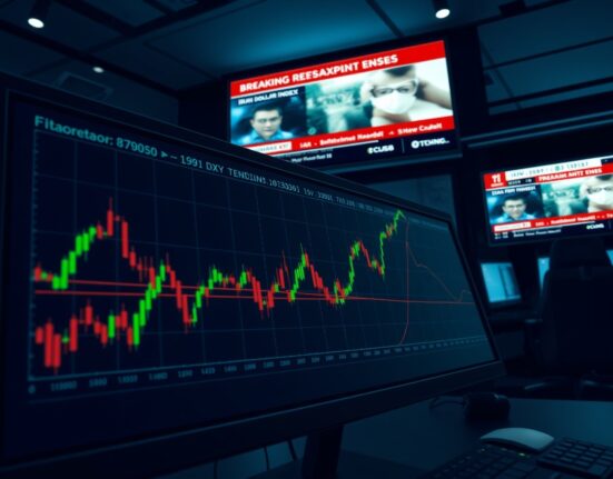 US Dollar Index (DXY) price forecast chart showing bounce off 50% Fibonacci retracement level amid Iran tensions and hawkish Federal Reserve policy.