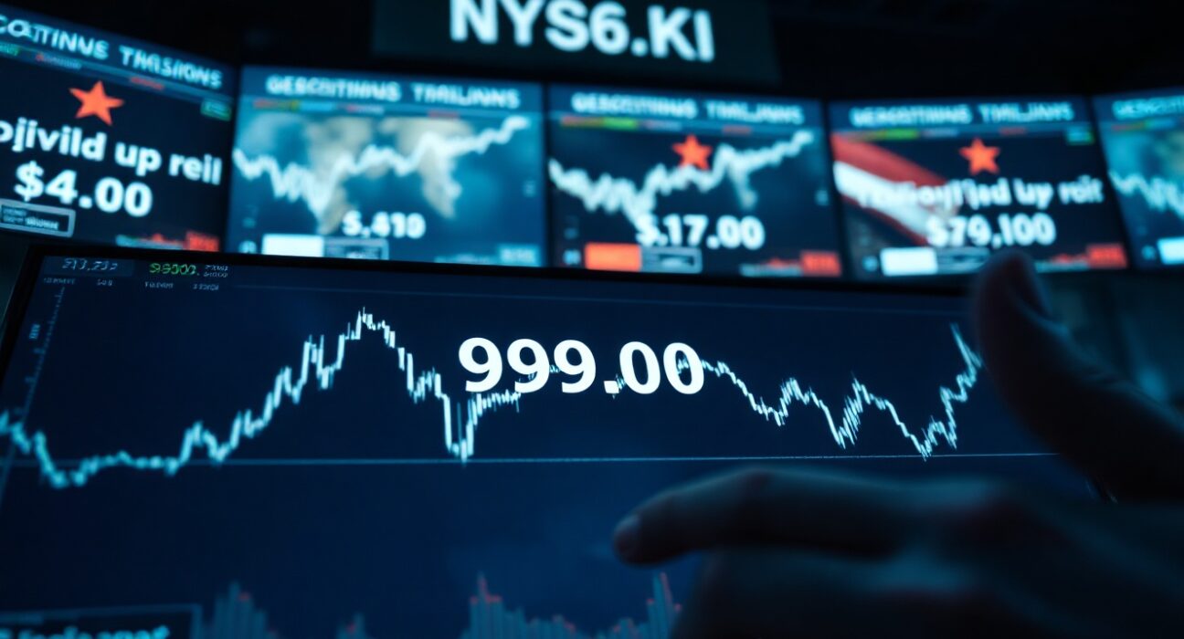 US Dollar Index chart showing decline near 99.00 level amid geopolitical tensions