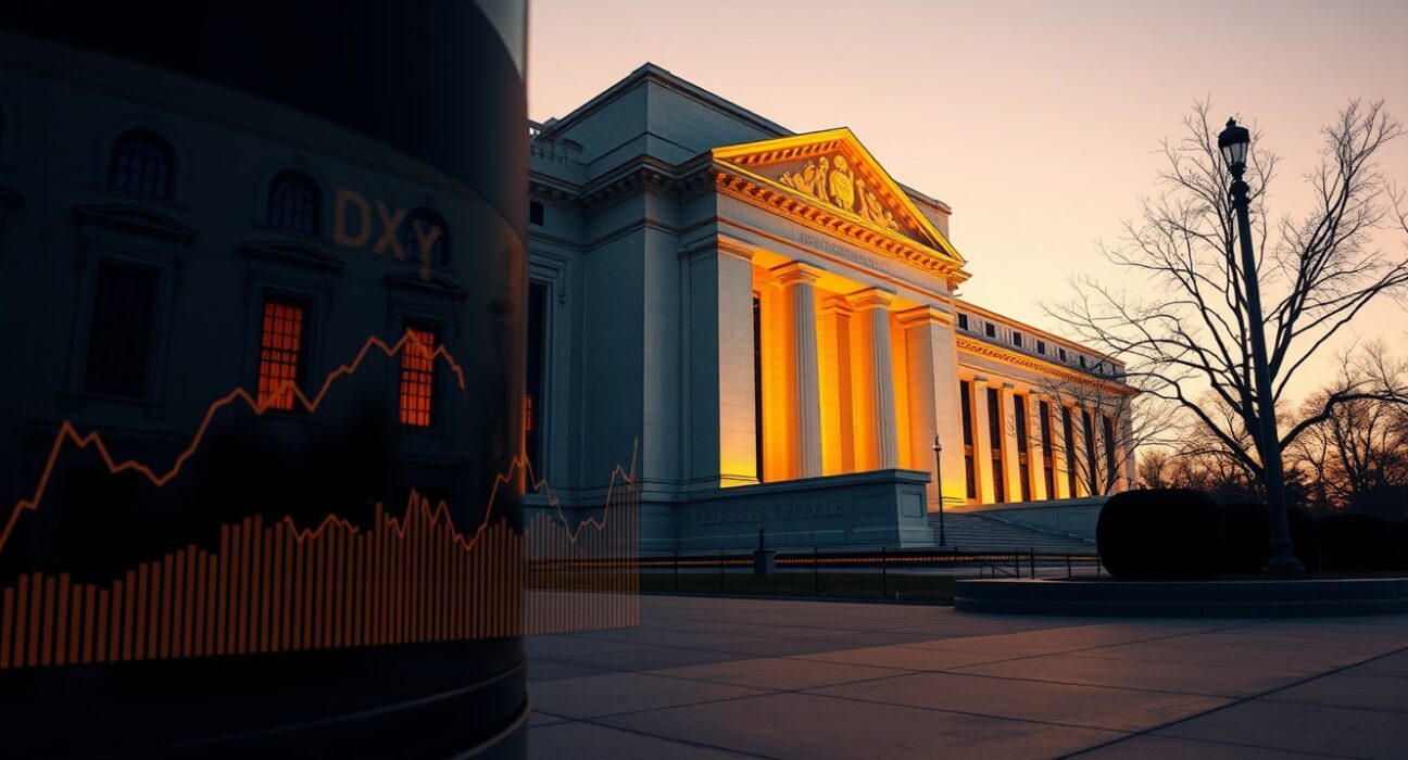 US Dollar Index steadies near 98.50 as traders anticipate the Federal Reserve's interest rate decision and its impact on global markets.