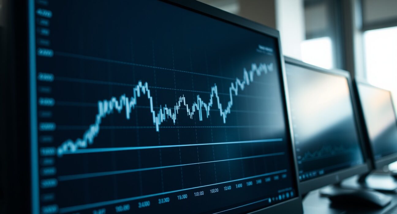 US Dollar Index chart analysis showing subdued trading near the 100.00 level on a financial terminal.