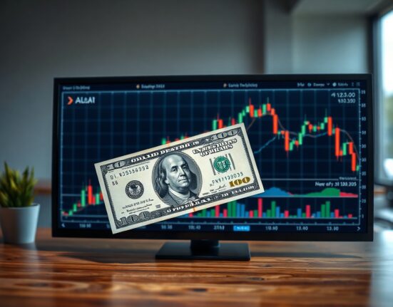 US dollar banknote with financial charts in background, representing currency market analysis