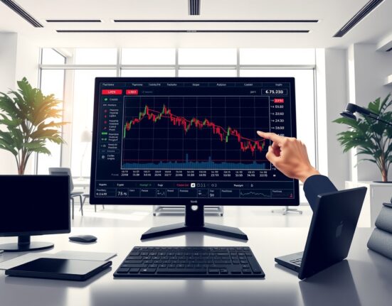 Financial analyst examining USD currency chart showing renewed selling pressure in 2025 markets