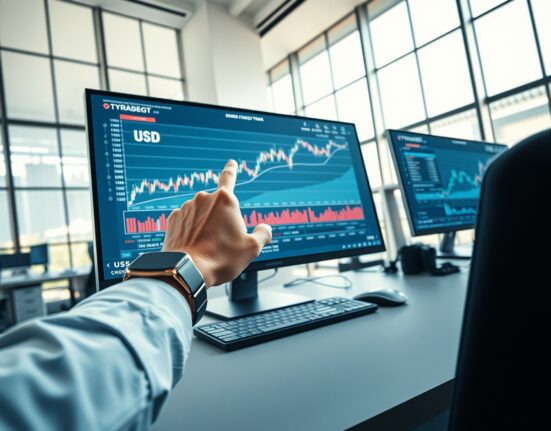 US Dollar rebound on forex trading charts following Trump's market-moving trade policy remarks