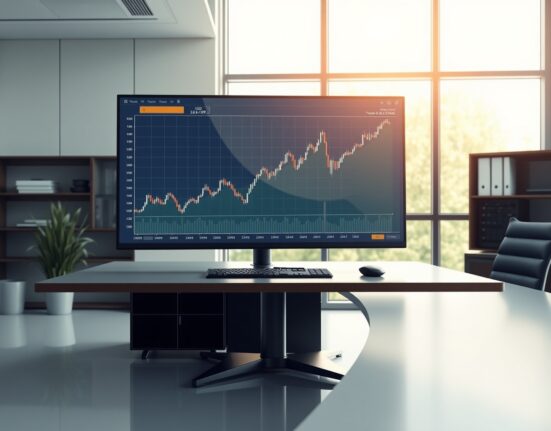 Analysis of US Dollar strength on a financial trading chart during market uncertainty.