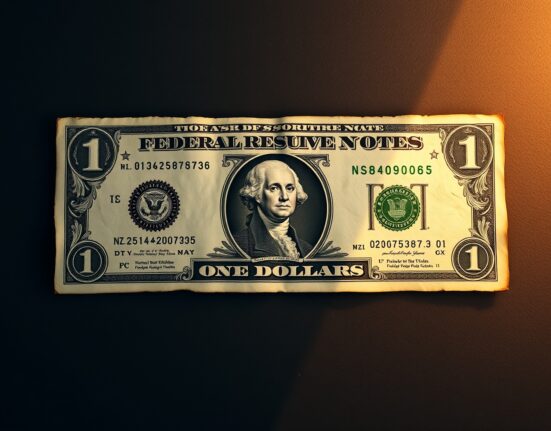 US dollar bill representing its reaffirmed safe haven status in global finance.