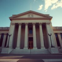Federal Reserve building in Washington D.C. on a clear afternoon, symbolizing monetary policy and US Dollar stability.