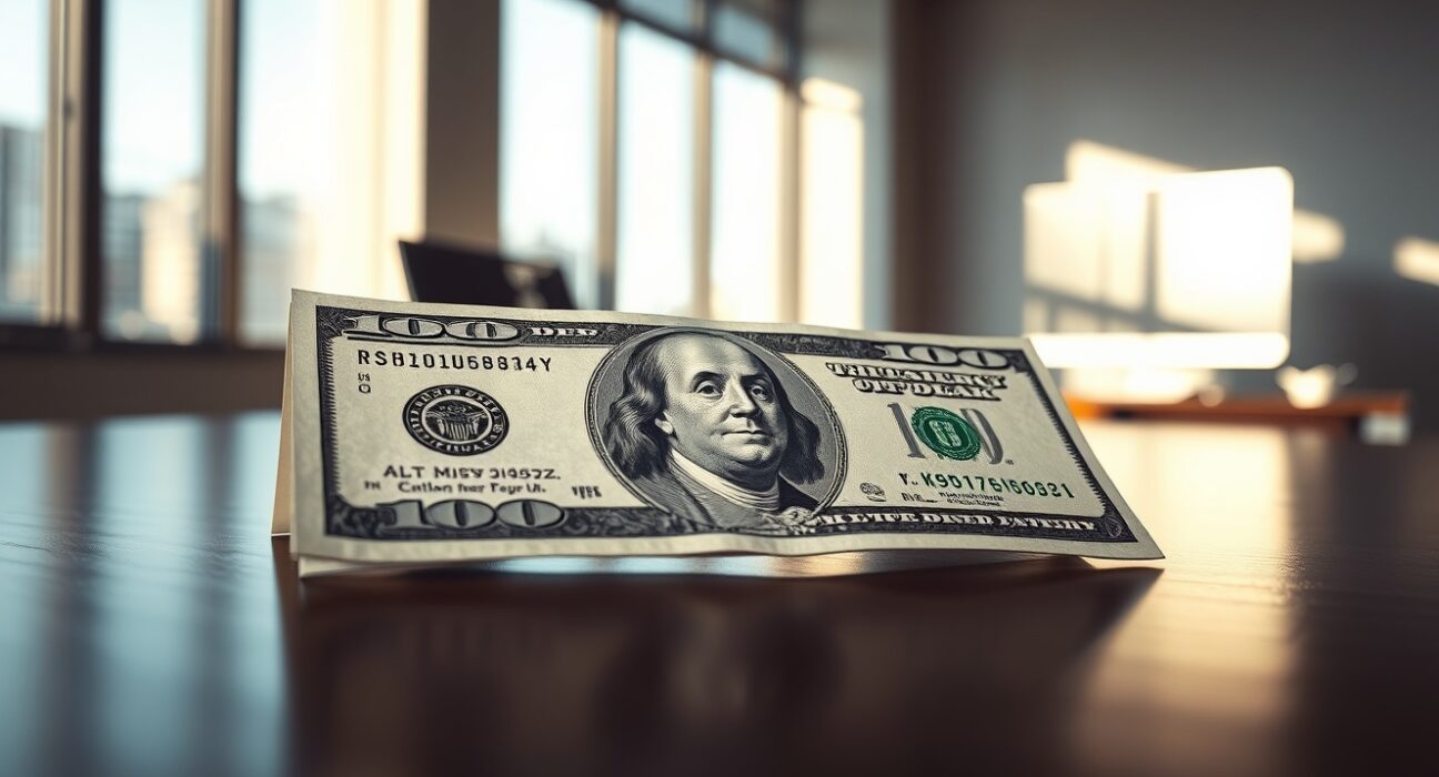 US dollar banknote analysis representing MUFG's forecast for continued dollar strength in global forex markets.