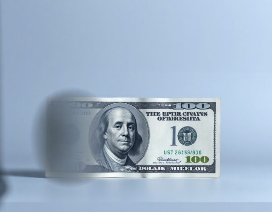 US dollar banknote with subtle heat effect representing sticky inflation