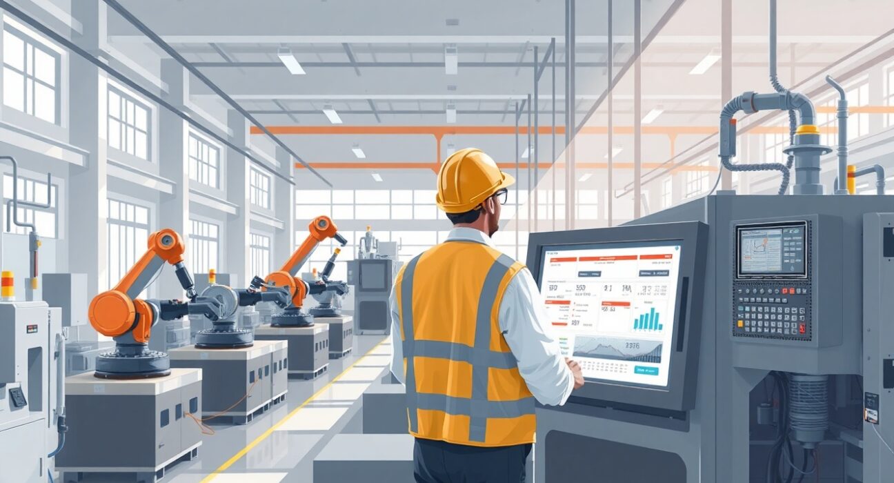 Modern US manufacturing facility illustrating durable goods production and economic activity in January 2025