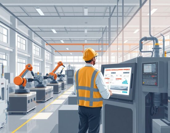 Modern US manufacturing facility illustrating durable goods production and economic activity in January 2025