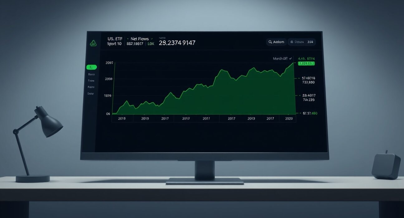 Data visualization showing the rebound in U.S. Ethereum spot ETF inflows on March 10.