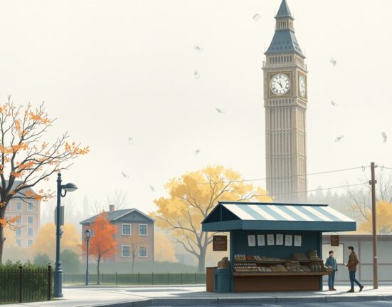 Symbolic Studio Ghibli art representing US GDP growth slowdown due to government shutdown economic impact.