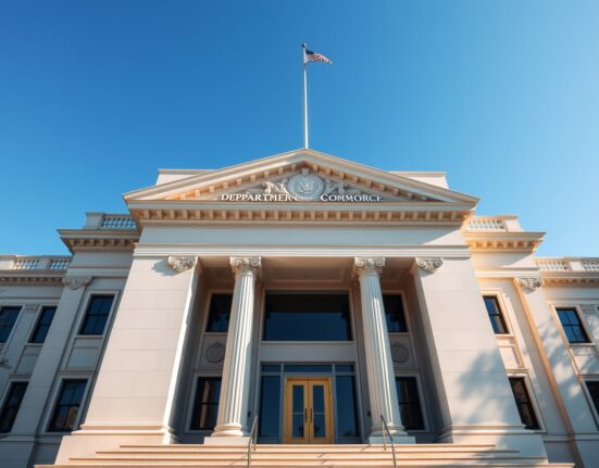 US Department of Commerce building in Washington DC, representing the source of the US GDP Q1 2025 advance estimate data.