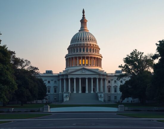 US Capitol building representing the new prediction market ban bill for government officials