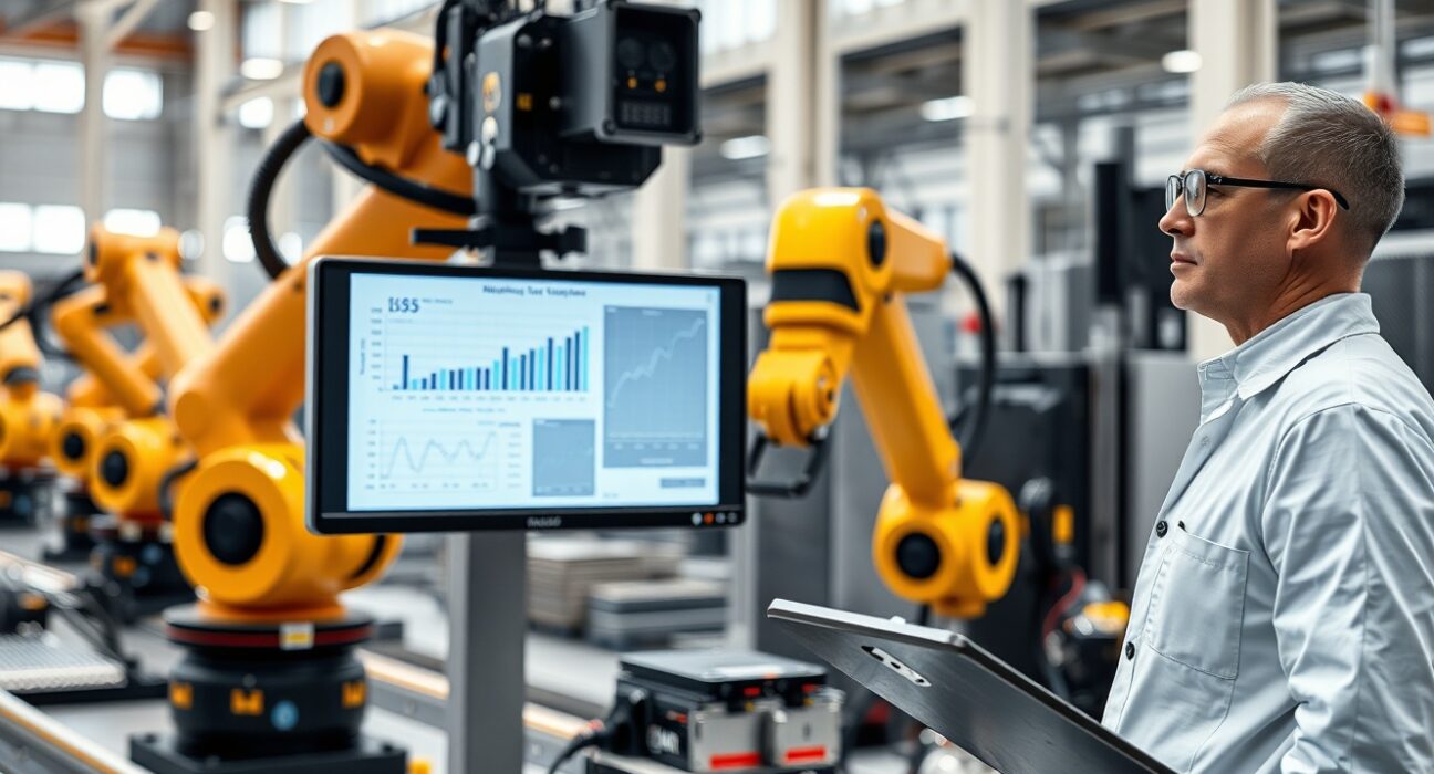 Modern US manufacturing facility showing industrial production and economic activity.