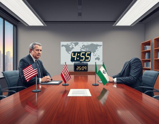 US and Iran diplomats negotiating 45-day ceasefire agreement in tense diplomatic meeting