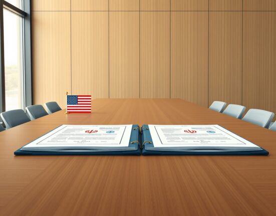 Diplomatic breakthrough with US and Iran agreement documents on negotiation table