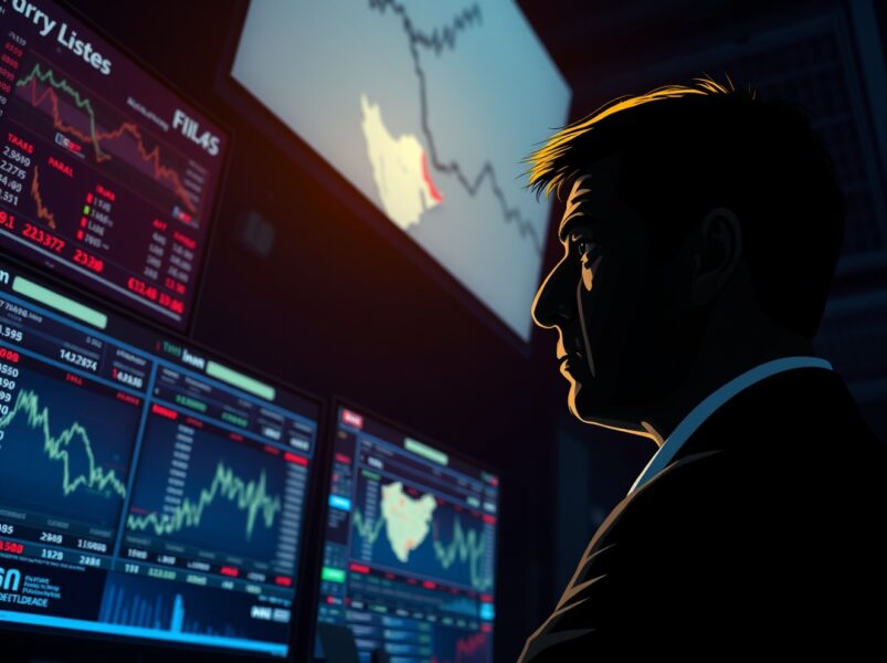 A trader monitors currency markets after the US-Iran ceasefire extension announcement.