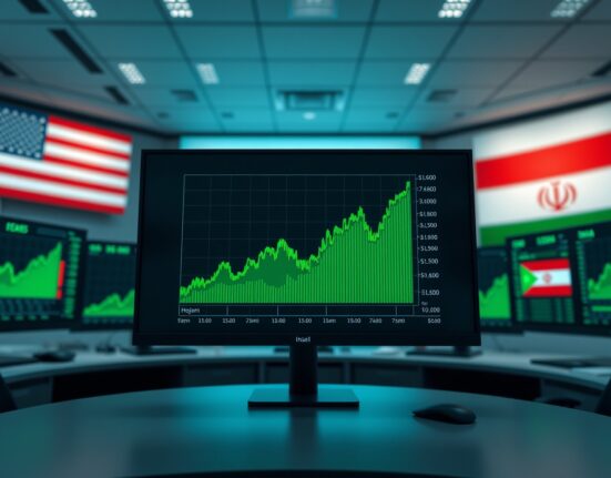Crypto market relief rally charts showing upward trend after US-Iran pause