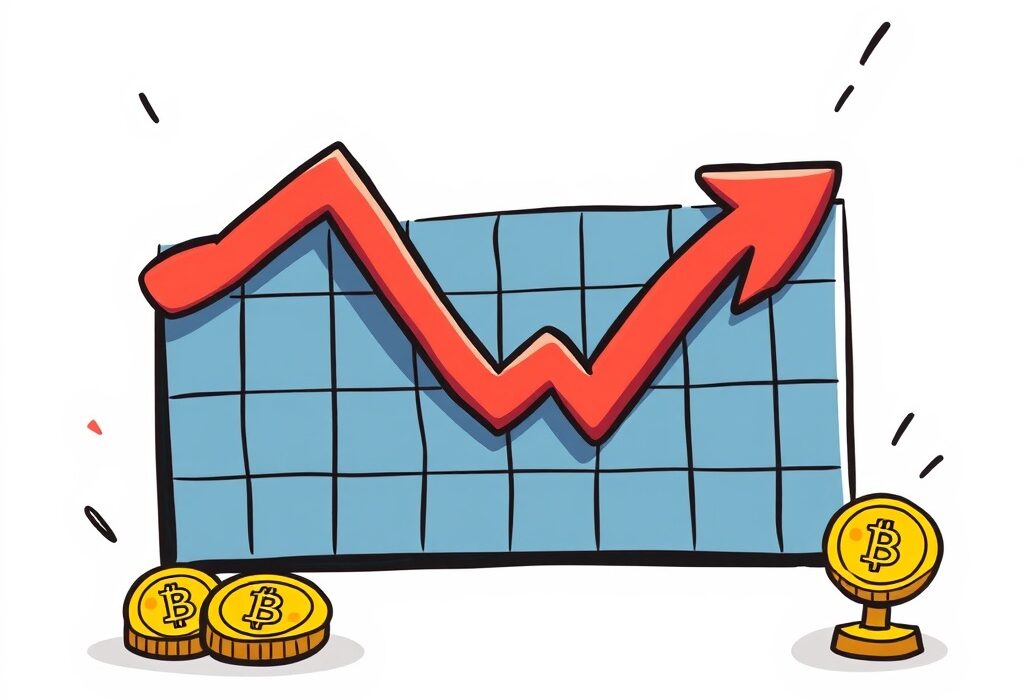 Cartoon illustration showing a falling financial graph, representing the unexpected slowdown in the US Jobs Report and its impact on markets.