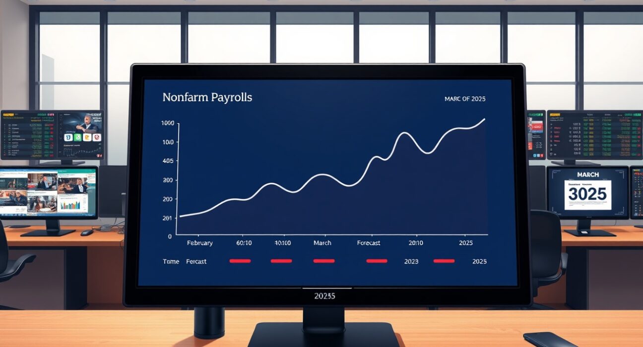 Economic dashboard forecasting US March Nonfarm Payrolls rebound to 60,000 jobs.