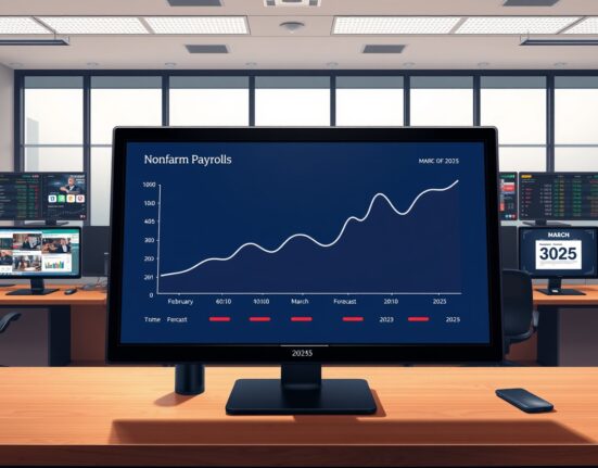 Economic dashboard forecasting US March Nonfarm Payrolls rebound to 60,000 jobs.