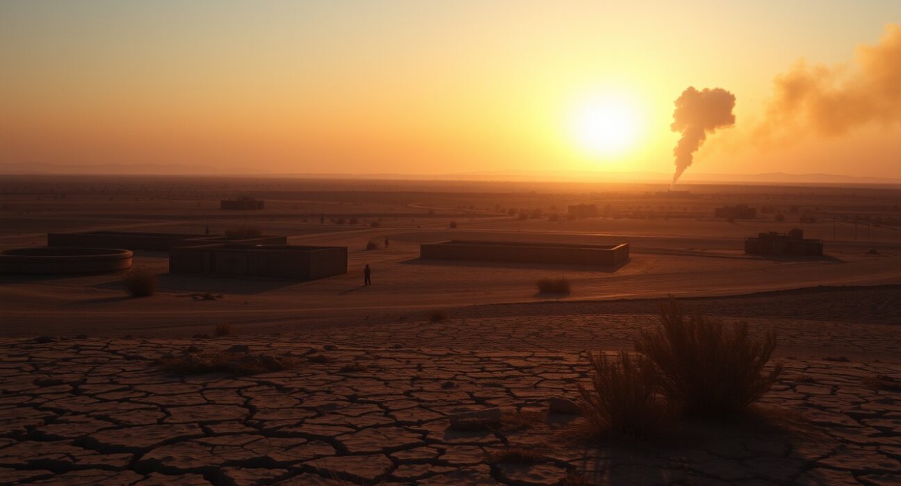 Smoke rises from targeted site in Syrian desert near Iranian-linked military positions after US airstrikes