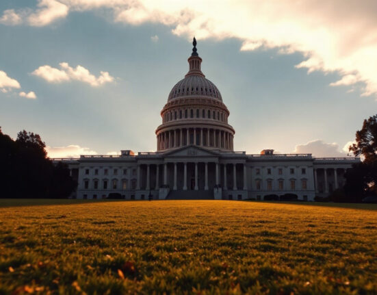 US Capitol building under a dramatic sky, symbolizing the $40 trillion national debt milestone.