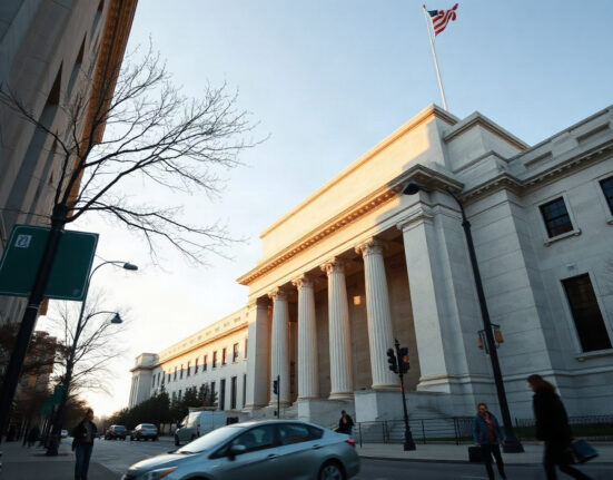 The Federal Reserve building in Washington, D.C., as the US PCE price index shows a 0.2% monthly increase in July.