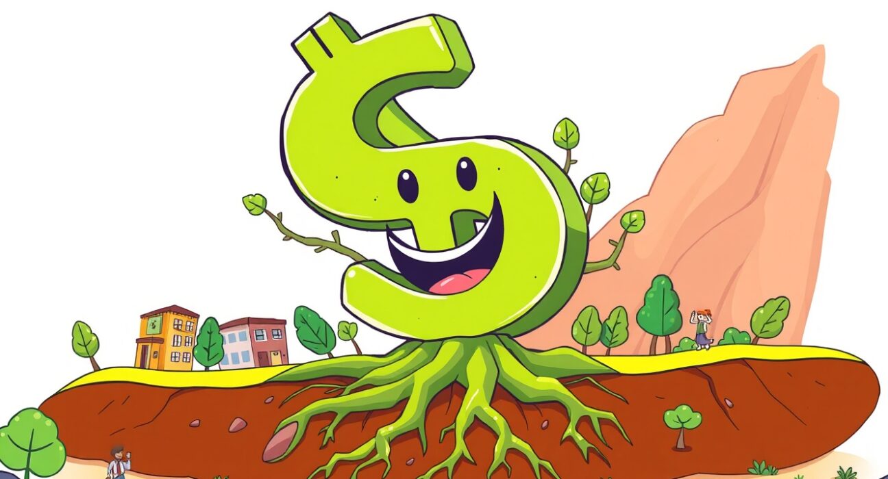 Stunning US Q3 GDP growth illustrated as a thriving economic landscape