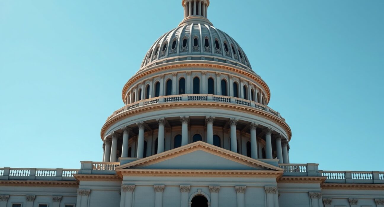 US Capitol Building representing the Clarity Act stablecoin legislation decision