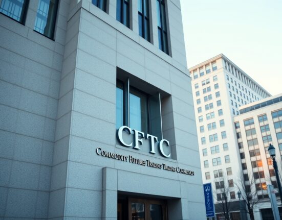 Exterior of the Commodity Futures Trading Commission headquarters building in Washington, D.C.