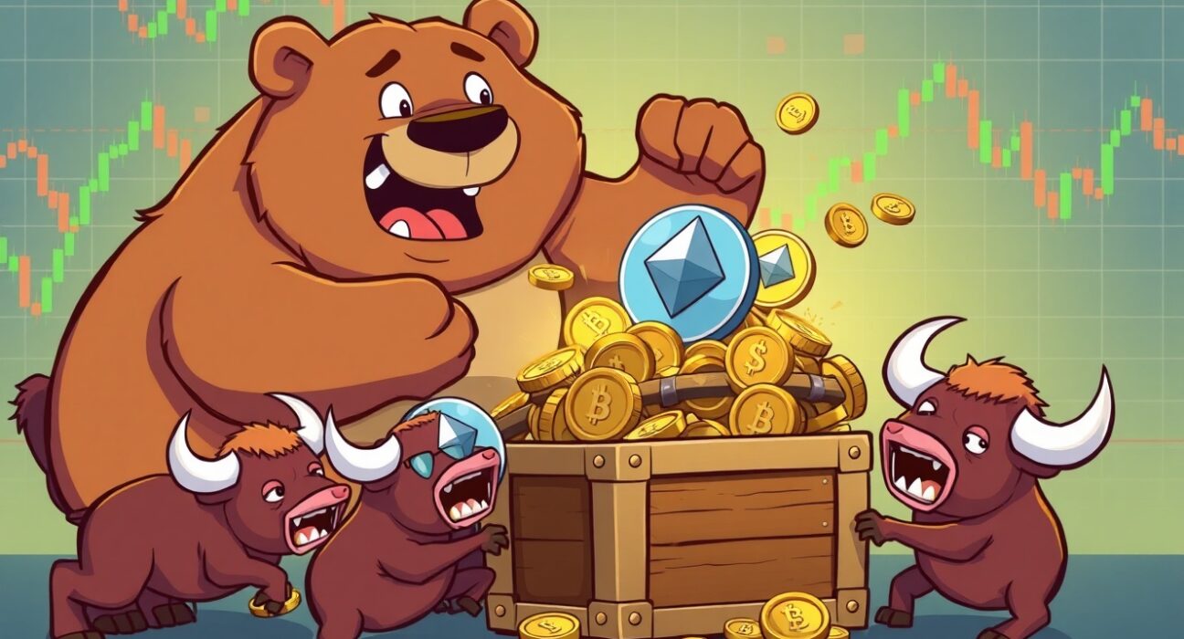 US spot ETH ETF outflows shown as Ethereum coins flowing out of investment fund